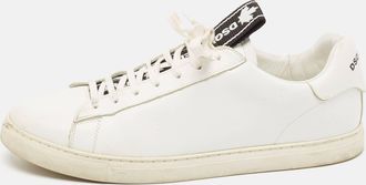 Dsquared2 White Leather Low Top Sneakers