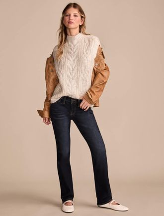 Lucky Brand Womens Sweet Straight Leg Jean In Twilight Blue