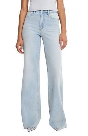 Good American Soft-Tech Good Waist Palazzo Jeans in Indigo1145 at Nordstrom Rack, Size 22