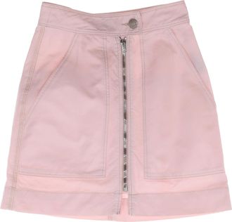 Isabel Marant Isabel Marant minirok met ritssluiting aan de voorkant in roze katoen