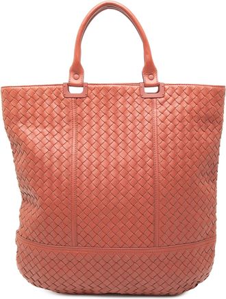 Bottega Veneta Pre-owned Womens Nappa Intrecciato Tote - Tan Leather - One Size