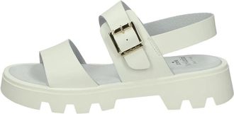 Nero Giardini Sandalen met sleehak - Dames - Sandalen - Wit - 35 EU - Leer - Schoenen