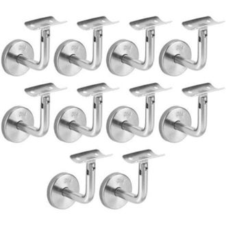 Gabrielle Staffa solida per corrimano in acciaio inox 304, staffa di collegamento per montaggio a parete, supporto per colonna, accessori per corrimano, mobile