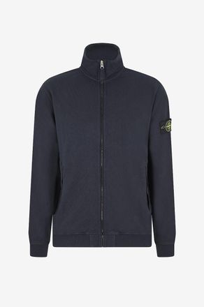 Stone Island Cardigan mit Stehkragen aus Baumwolle