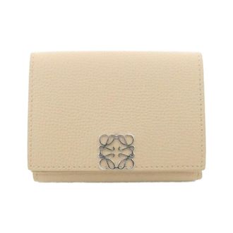 Loewe Beige Leather Wallet (Tri-Fold) (Pre-Owned)
