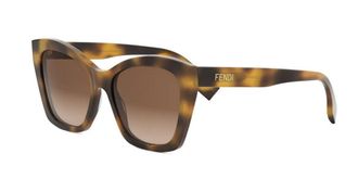 Fendi FE40151I 53F Womens Sunglasses Tortoiseshell Size 55
