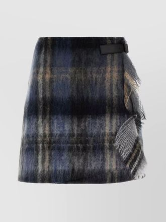 Loewe mohair wrap mini skirt