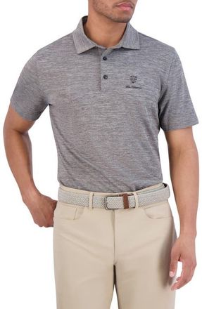 Ben Sherman Yarn Dye Marl Performance Golf Polo in Charcoal at Nordstrom, Size Xx-Large
