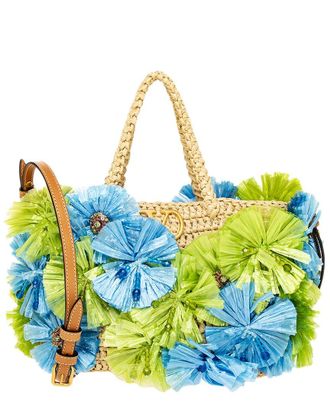 Valentino VLogo Floral Embellishments Tote
