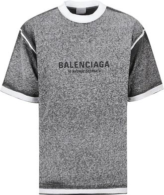 Balenciaga Hombre, Camisetas, Gris, Talla: M