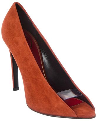 Valentino Dnu Pack Valentino Open Toe 105 Suede Pump