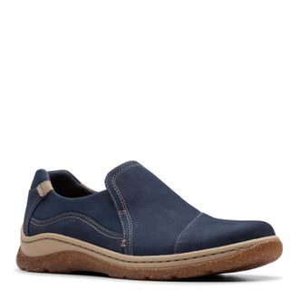Clarks Womens Orlene Slip, Navy Nubuck, 8.5 Wide