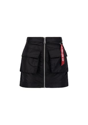 Alpha Industries Skort ALPHA INDUSTRIES Utility Mini Skirt W, Damen, Gr. XS, schwarz, Obermaterial: 100% Nylon, R&ouml;cke Skort