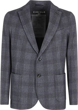 Circolo 1901 Blue Cotton Single-breasted Blazer