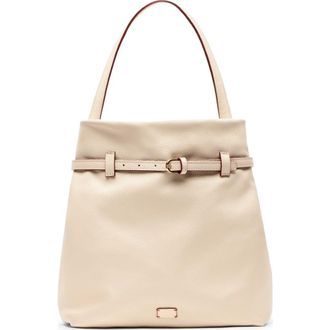 Frances Valentine Charlie Leather Shoulder Bag in Oyster at Nordstrom