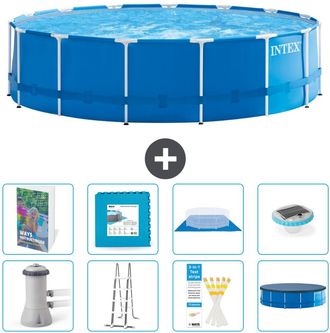 Intex Piscina Con Estructura Redonda - 457x122 Cm - 9-piezas S674