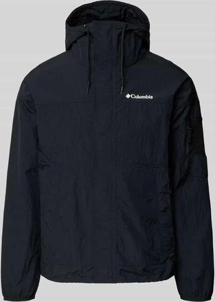Columbia Windbreaker mit verdecktem Rei&szlig;verschluss in Black, Gr&ouml;&szlig;e XXL