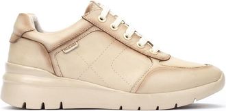 Pikolinos Cantabria Leather Sneakers for Lady, ivory white, 3-3.5 UK