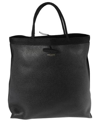 Saint Laurent Black Leather Passamaneria Patti Tote (Authentic Pre-Loved)