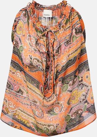 Isabel Marant Top Marilou in voile di seta