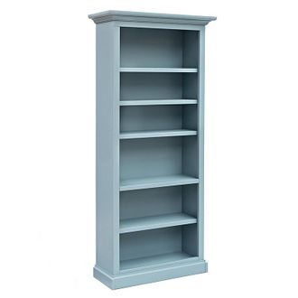 Ballard Designs Casa Florentina Josephina Bookcase - Saturated Blue Gray - Ballard Designs