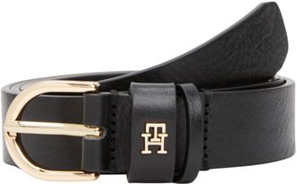 Tommy Hilfiger Womens 2.5 cm Essential Effortless Leather Belt, Black (Black), 31.5 inches