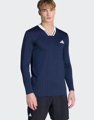 adidas Tennis Climacool - Top a maniche lunghe color legend ink-Nero