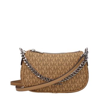 Michael Kors Carmela Handtasche f&uuml;r Damen Stoff Braun/Haselnuss