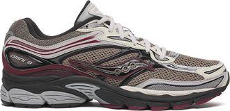 Saucony Mens Progrid Omni 9 Tmy Sneaker In Tan/maroon-Black-White-Silver