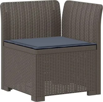 vidaXL Sill&oacute;n Individual De Jard&iacute;n Con Coj&iacute;n Apariencia De Ratan Pp Vidaxl