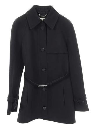 Fendi 2010s button coat - women - Wool - 38 - Black