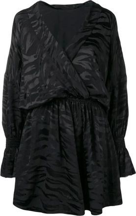 Zadig&Voltaire Kleedjes, Dames, Zwart, M, Rinka Tiger Dress