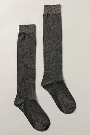 High Heel Jungle Glitter Sheer Socks
