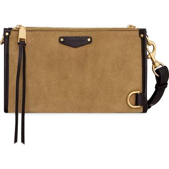 Rebecca Minkoff Small Mab Leather Crossbody Bag in Chestnut/Fondant at Nordstrom