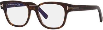 Tom Ford 52mm Square optical glasses in Tortoise at Nordstrom