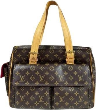 Louis Vuitton Pre-owned Handbags, female, Brown, Size: ONE SIZE Pre-owned Vintage Monogram Canvas Handbag