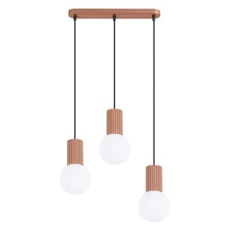 Sollux Lighting L&aacute;mpara colgantes mocca aluminio/vidrio alt. 120 cm