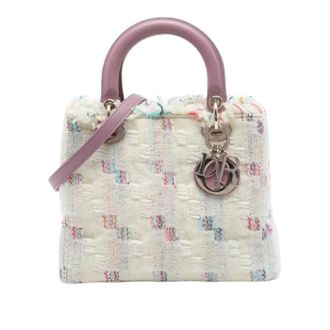 Dior Pre-owned Lady Dior - Dames - Pre-owned - Beige - Maat: ONE Size Tweed