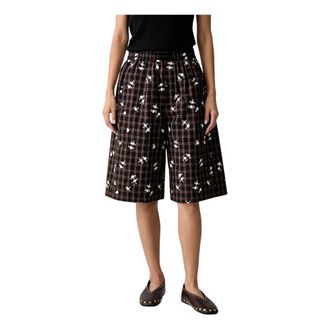 Ganni Donna, Pantaloncini, Marrone, S, new