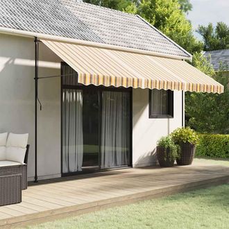 vidaXL Tela De Repuesto De Toldo Rayas De Colores 4,5x3 M Vidaxl