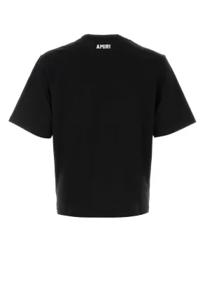 Amiri Mens Black Cotton T-Shirt Exterior Exterior: T-shirts And Polos