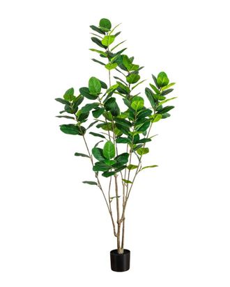Nearly Natural 7Ft Artificial Minimalist Audrey Ficus Tree