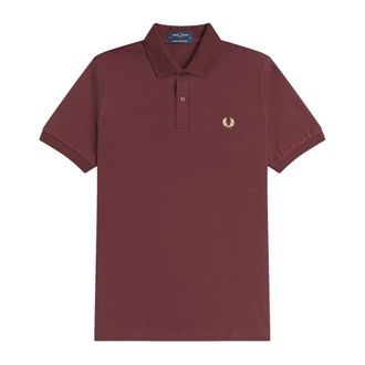 Fred Perry Hombre, Camisetas, Rojo, Talla: XS