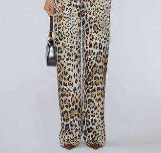 Misa Cher Pants In Leopard Print