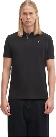 Barbour Pique Polo Shirt - Heren - Polos - Zwart - 2XL - Katoen - Tops