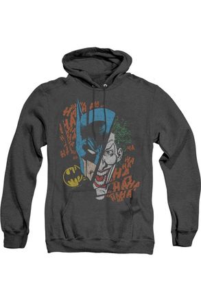 Gildan DC Comics Broken Visage Adult Heather Hoodie / Hooded Sweatshirt