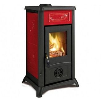 Nordica Estufa De Le&ntilde;a Gemma Elegance Bordeaux - 6,0 Kw - La Nordica - Dise&ntilde;o Refinado Para Ambientes Modernos