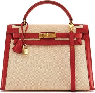 Hermès Kelly 32 bag - women - Linen/Flax - One Size - Neutrals