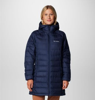 Columbia Steppmantel COLUMBIA Powder Lite II Mid Jacket, Damen, Gr. XS, blau (collegiate navy), Obermaterial: 100% Polyester. Wattierung: 100% Polyester, Po-be