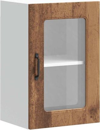 vidaXL Vidaxl - Kitchen Wall Cabinet with Glass Door Kalmar Old Wood Engineered Wood